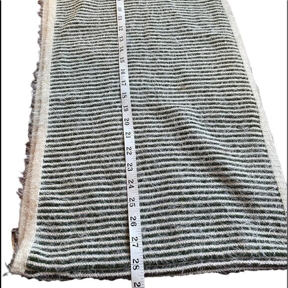 Look Women's Green and Tan Striped Infinity Scarf - OS - Picture 4 of 6